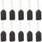 Mini Hanging Chalkboard Tags with Jute Strings for Gift Wrapping, Christmas Ornaments, DIY Crafts (2.4 x 4 In, 10 Pack)